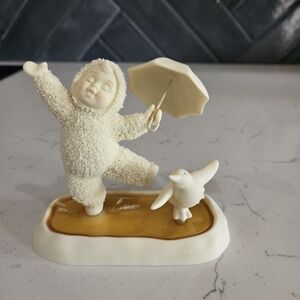 Vintage Department 56 Snowbabies "Singing In The Rain"